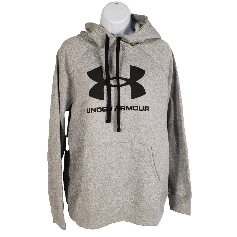 Under Armour Women's Medium Hoodie Gray Pullover Sweatshirt Loose NEW‎